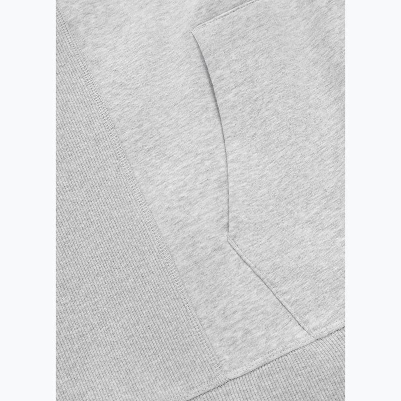 Felpa da uomo Pitbull Badger Hooded Vest Zip grey/melange 9