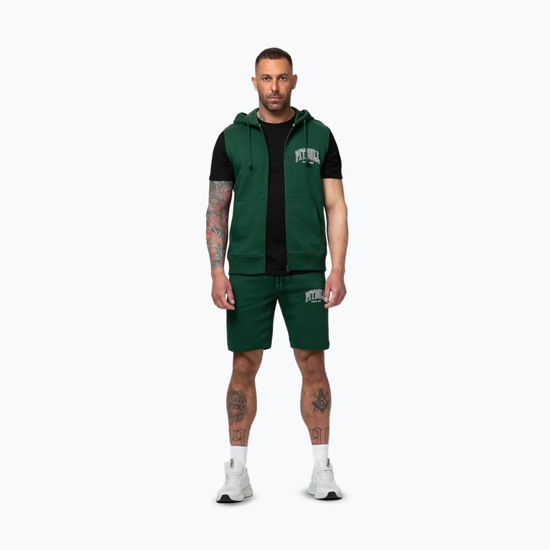 Felpa da uomo Pitbull Badger Hooded Vest Zip hunter green 2