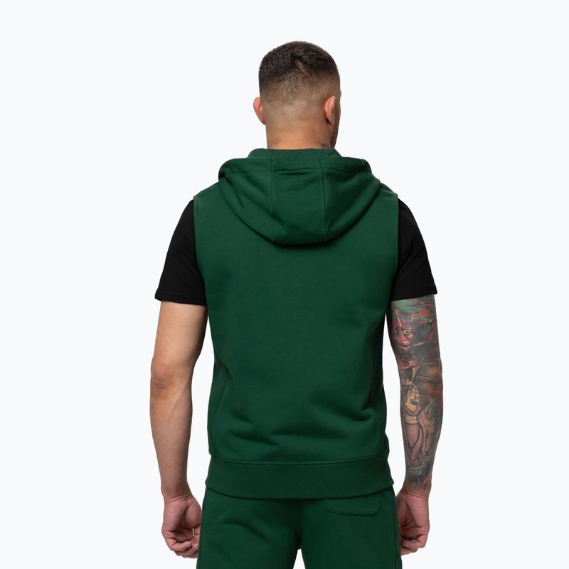 Felpa da uomo Pitbull Badger Hooded Vest Zip hunter green 3