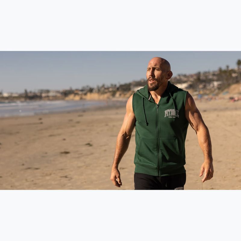 Felpa da uomo Pitbull Badger Hooded Vest Zip hunter green 12
