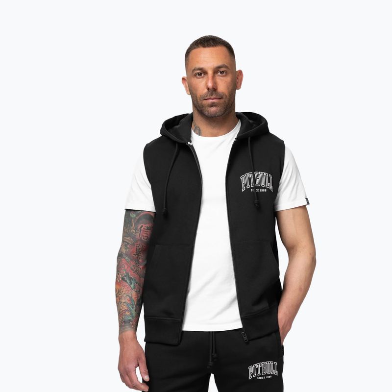 Felpa da uomo Pitbull Badger Hooded Vest Zip black 4