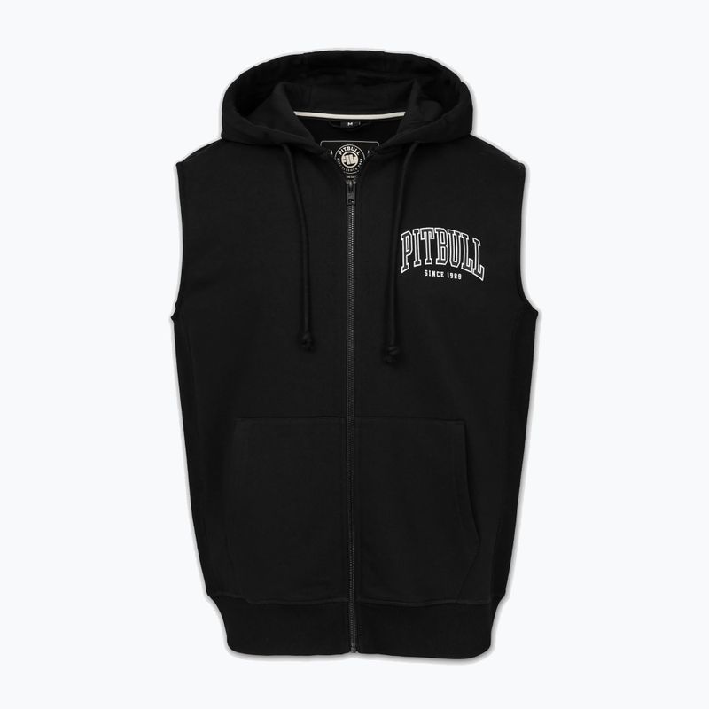 Felpa da uomo Pitbull Badger Hooded Vest Zip black 5