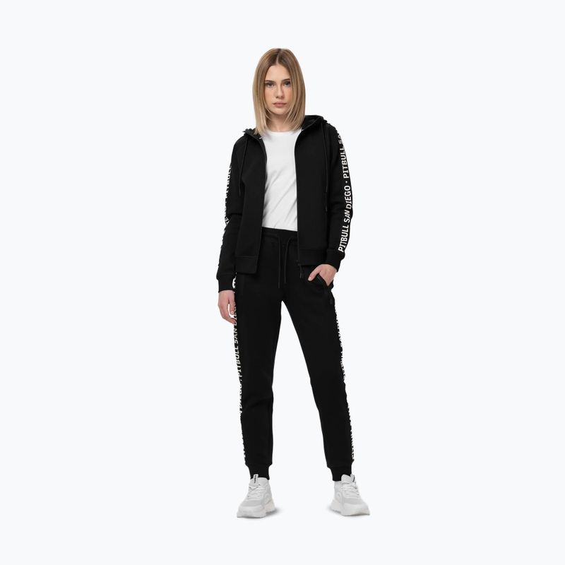Felpa da donna Pitbull Explory Tape Hooded Zip black 2