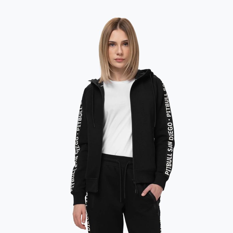 Felpa da donna Pitbull Explory Tape Hooded Zip black 4