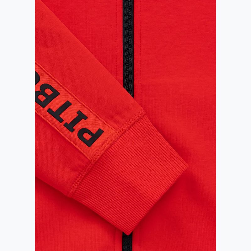 Felpa da donna Pitbull Explory Tape Hooded Zip fluo/red 12