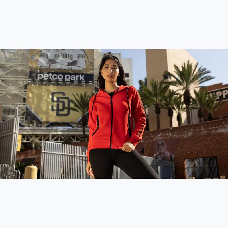 Felpa da donna Pitbull Explory Tape Hooded Zip fluo/red 15