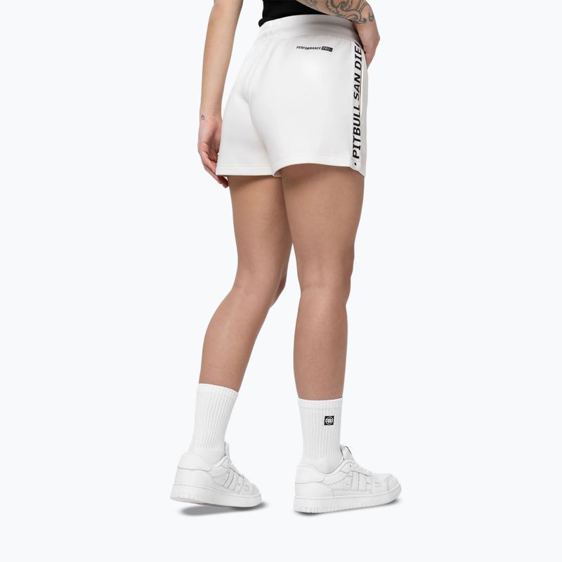 Pantaloncini da donna Pitbull Explory Tape off white 3