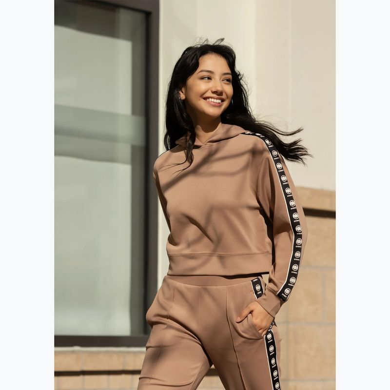 Felpa da donna Pitbull Verona Hooded Oversize chocolate mousse 10