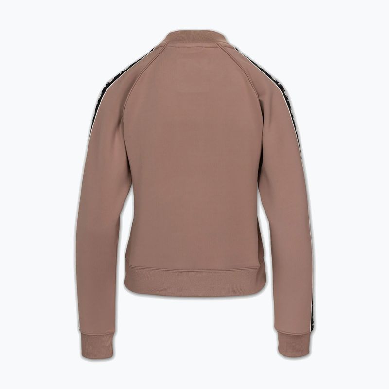 Felpa da donna Pitbull Verona Collar Zip chocolate mousse 7