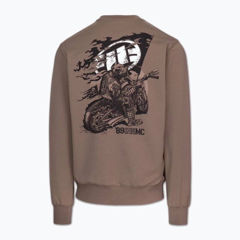 Felpa da uomo Pitbull MC Crewneck Sweatshirt brown savana 5