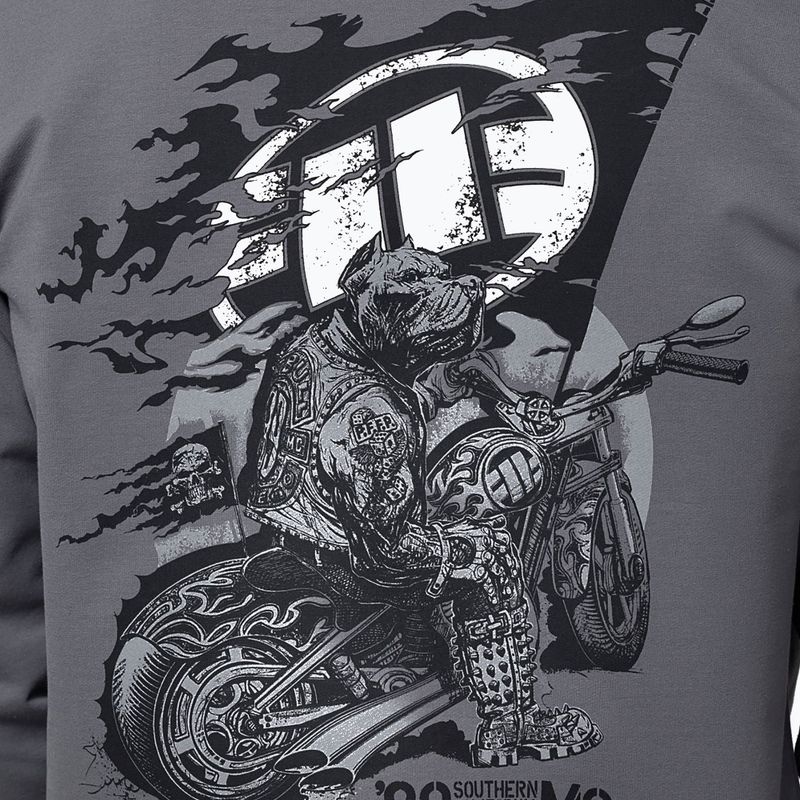 Felpa da uomo Pitbull MC Sweatshirt Hooded graphite 4