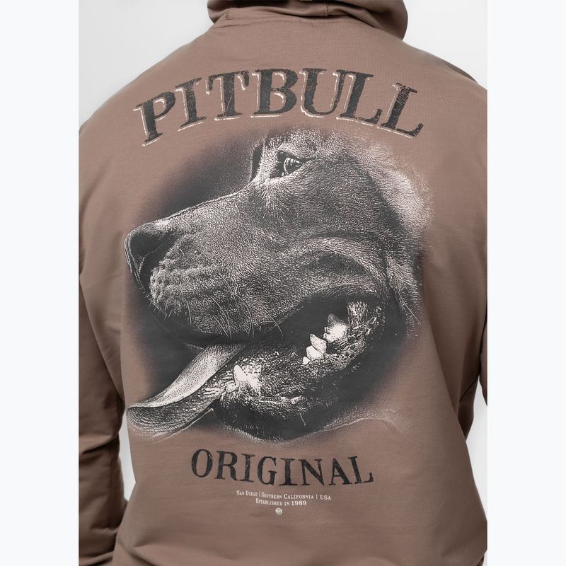 Felpa da uomo Pitbull Midnight Sweatshirt Hooded brown savana 6
