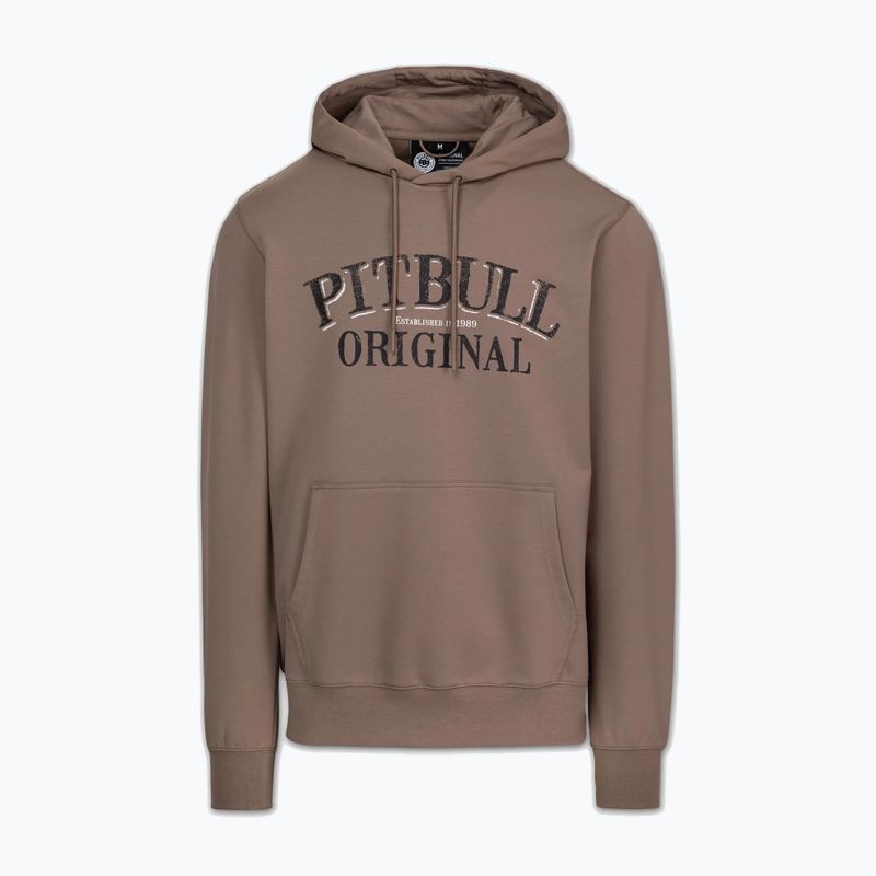 Felpa da uomo Pitbull Midnight Sweatshirt Hooded brown savana 7