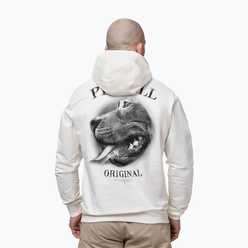 Felpa da uomo Pitbull Midnight Sweatshirt Hooded off white 3