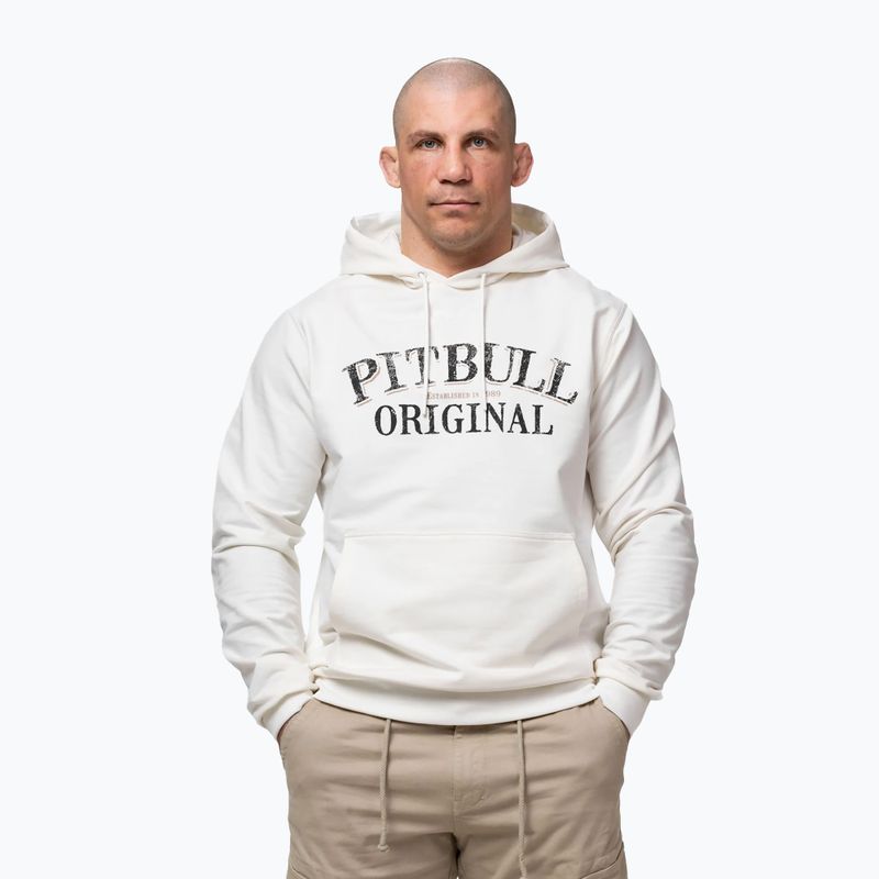 Felpa da uomo Pitbull Midnight Sweatshirt Hooded off white 5