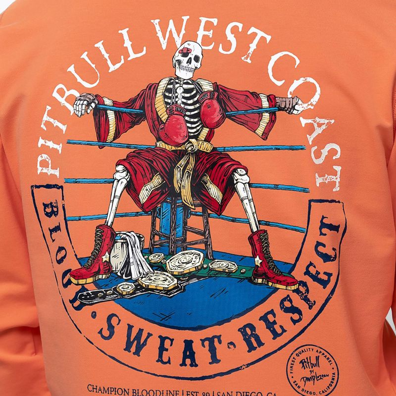 Felpa da uomo Pitbull Bloodline 2 Sweatshirt Hooded fluo orange 4