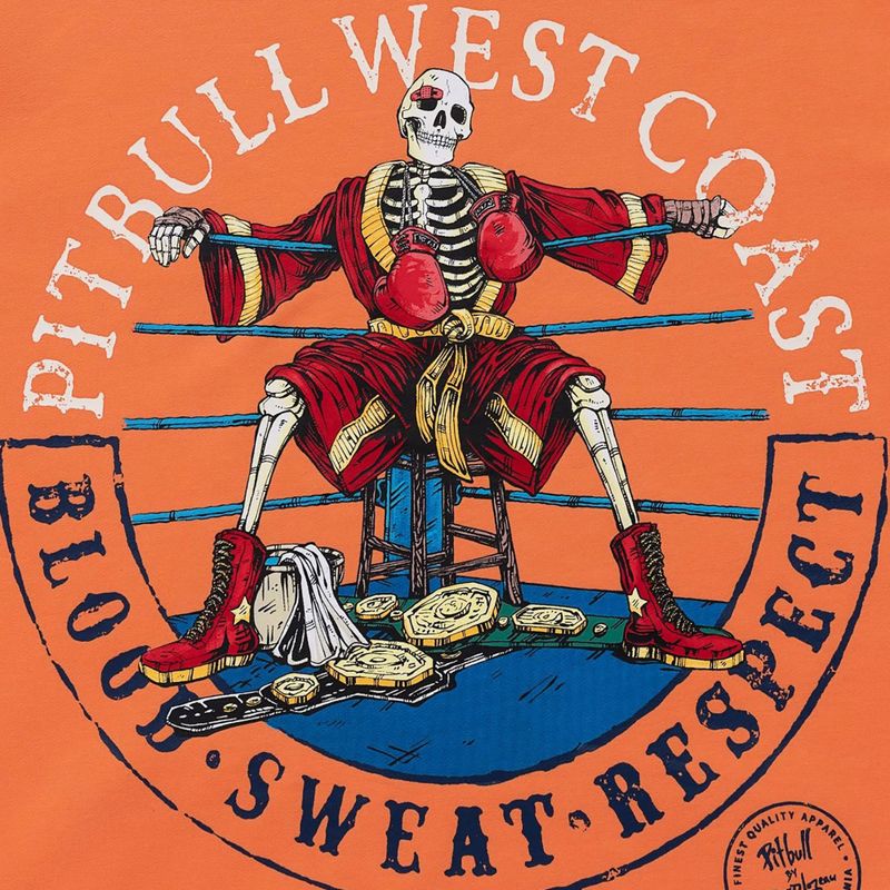 Felpa da uomo Pitbull Bloodline 2 Sweatshirt Hooded fluo orange 9