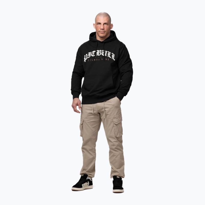Felpa da uomo Pitbull Tatto Hooded black 2