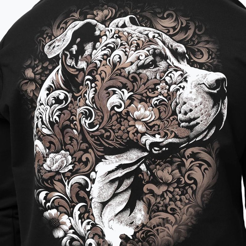 Felpa da uomo Pitbull Tatto Hooded black 4