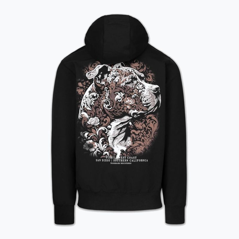 Felpa da uomo Pitbull Tatto Hooded black 6