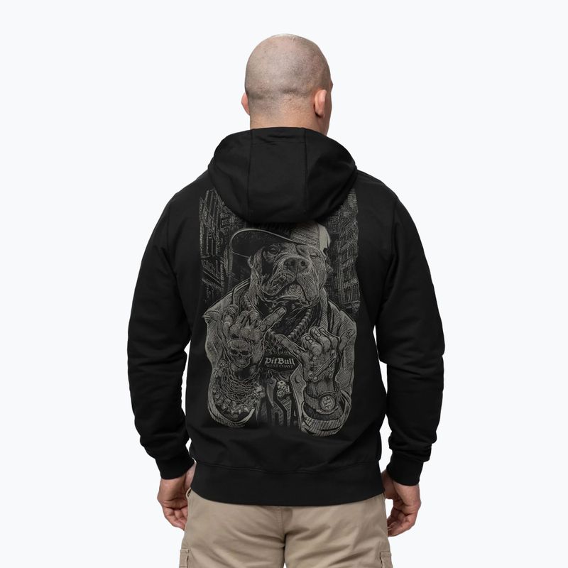 Felpa da uomo Pitbull USA Hooded Zip black 3