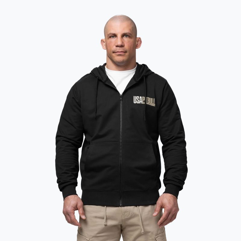 Felpa da uomo Pitbull USA Hooded Zip black 4