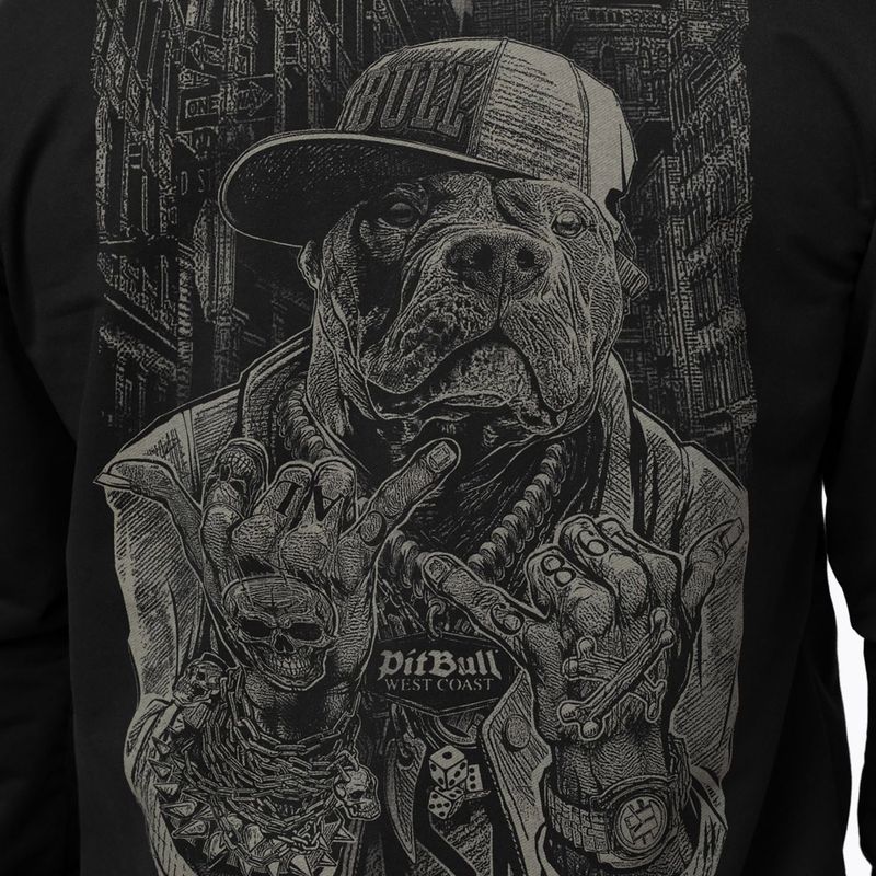 Felpa da uomo Pitbull USA Hooded Zip black 5