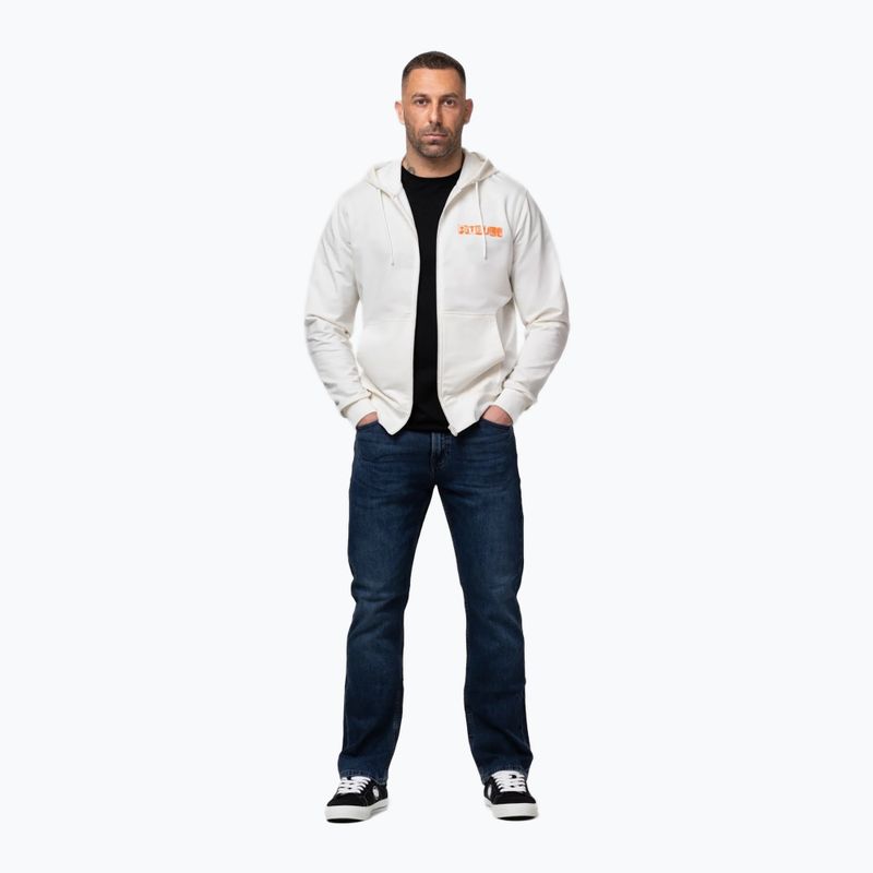 Felpa da uomo Pitbull Blacky Sweatshirt Zip Hooded off white 2