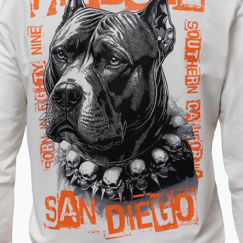 Felpa da uomo Pitbull Blacky Sweatshirt Zip Hooded off white 4