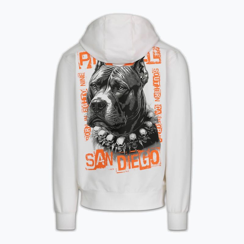 Felpa da uomo Pitbull Blacky Sweatshirt Zip Hooded off white 6