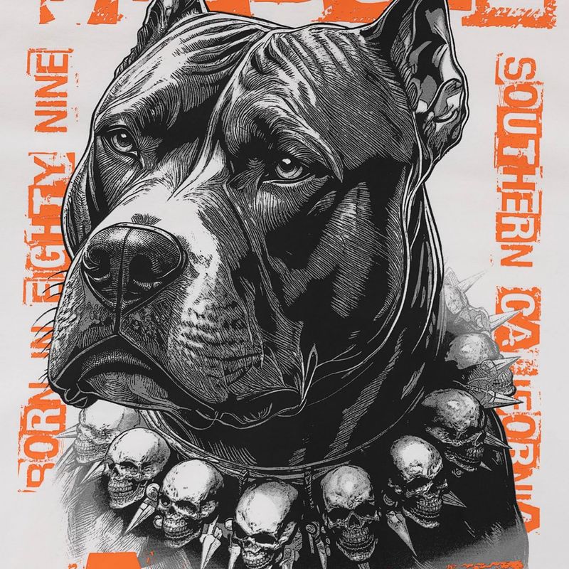 Felpa da uomo Pitbull Blacky Sweatshirt Zip Hooded off white 9