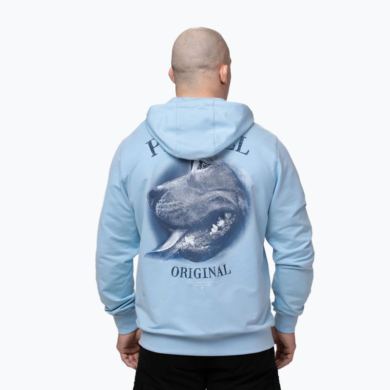 Felpa da uomo Pitbull Midnight Sweatshirt Zip Hooded sky blue 3
