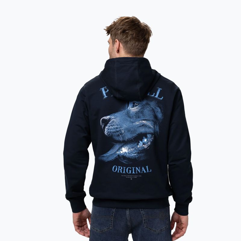 Felpa da uomo Pitbull Midnight Sweatshirt Zip Hooded dark navy 3