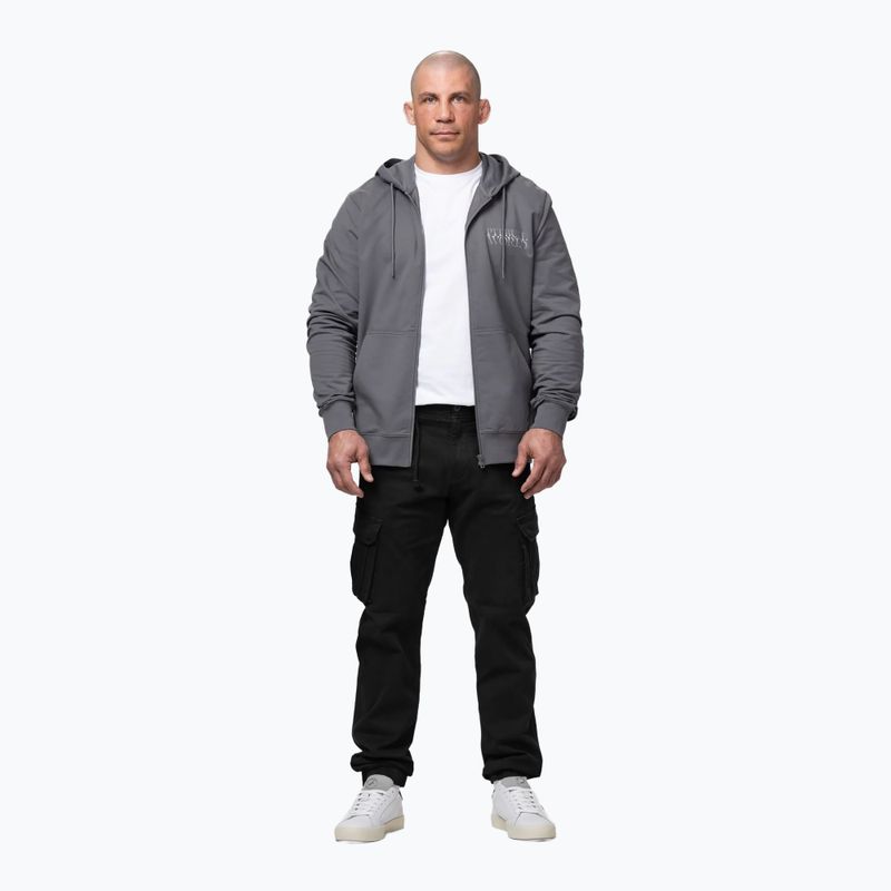 Felpa da uomo Pitbull World Sweatshirt Zip Hooded graphite 2