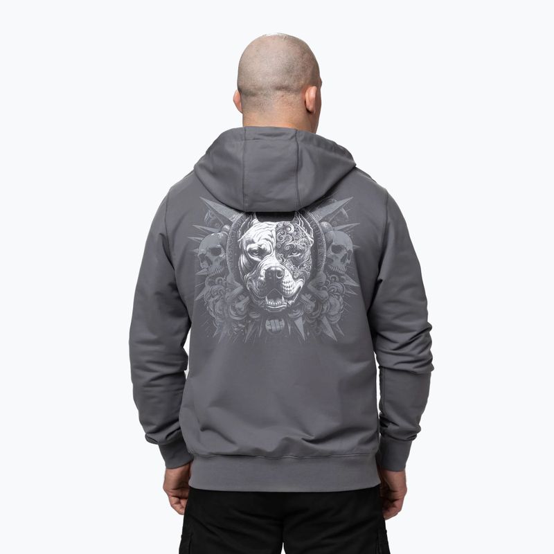 Felpa da uomo Pitbull World Sweatshirt Zip Hooded graphite 3