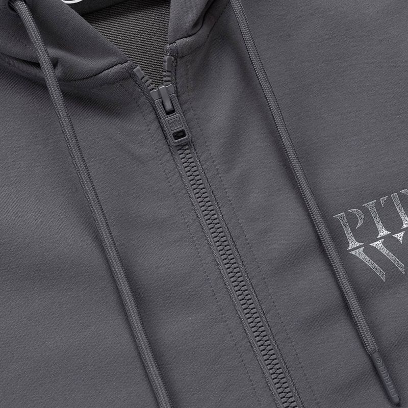 Felpa da uomo Pitbull World Sweatshirt Zip Hooded graphite 9