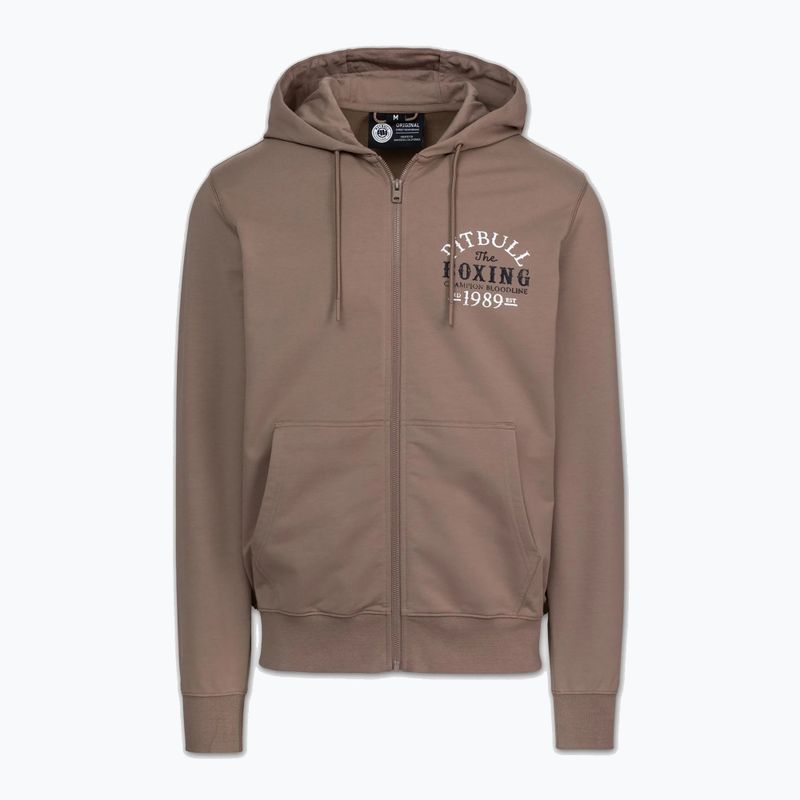 Felpa da uomo Pitbull Bloodline 2 Sweatshirt Zip Hooded brown savana 5
