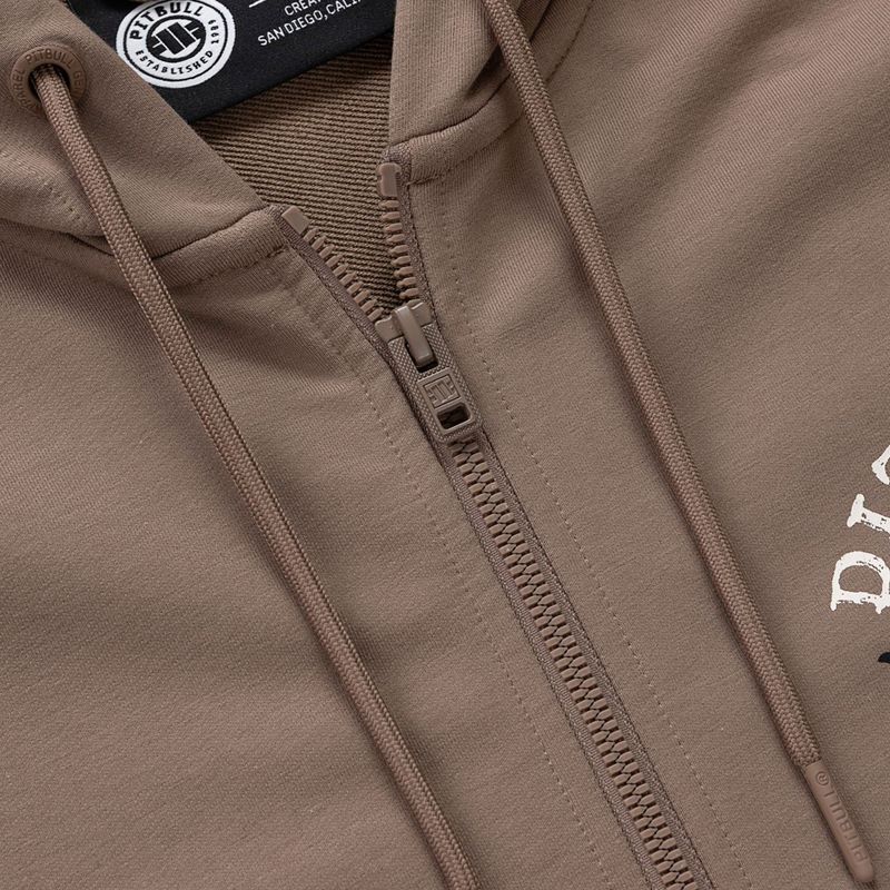 Felpa da uomo Pitbull Bloodline 2 Sweatshirt Zip Hooded brown savana 7
