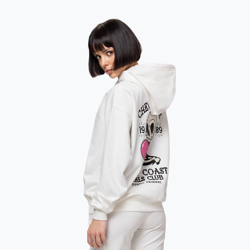 Felpa donna Pitbull Chew On This Hooded off white 5
