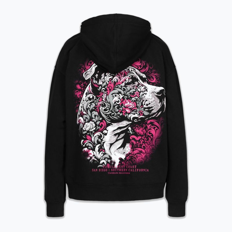 Felpa donna Pitbull Tatto Hooded black 6