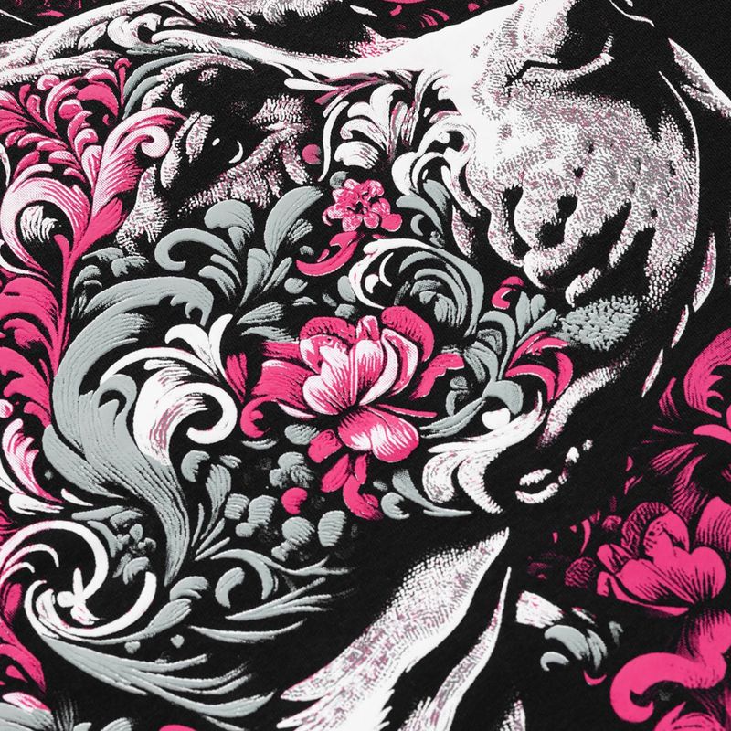 Felpa donna Pitbull Tatto Hooded black 8