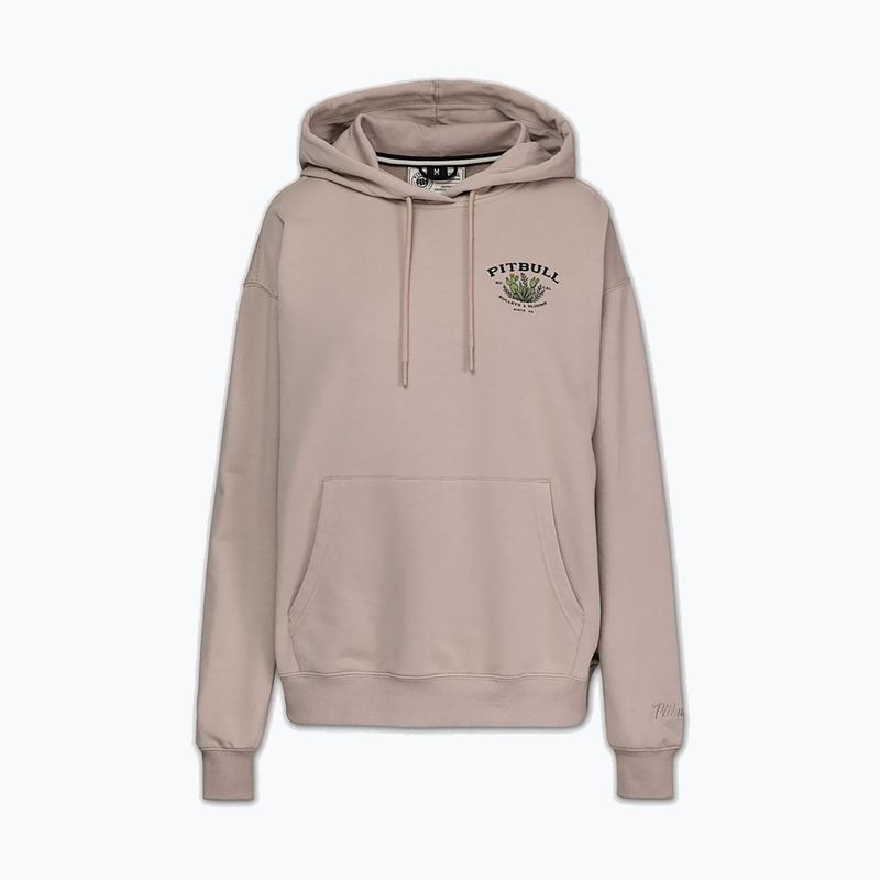 Felpa donna Pitbull Bullets & Blooms Hooded sand savana 5