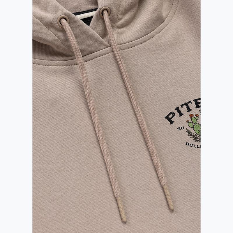 Felpa donna Pitbull Bullets & Blooms Hooded sand savana 7