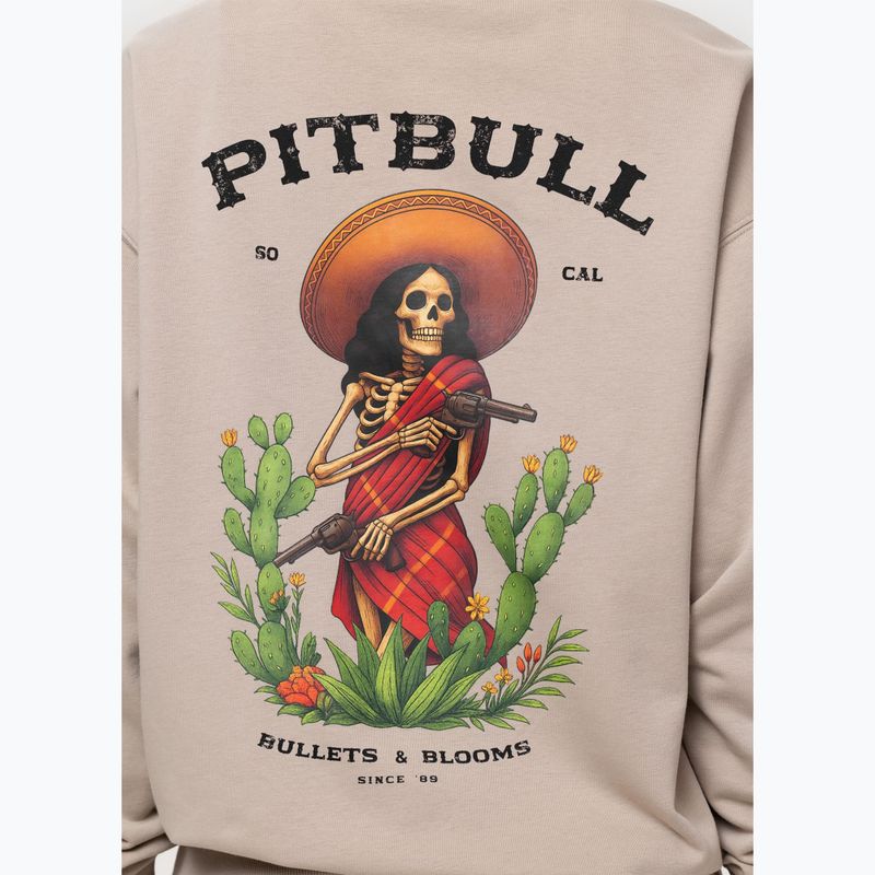 Felpa donna Pitbull Bullets & Blooms Hooded sand savana 9