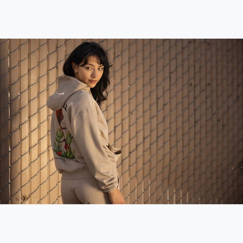 Felpa donna Pitbull Bullets & Blooms Hooded sand savana 14