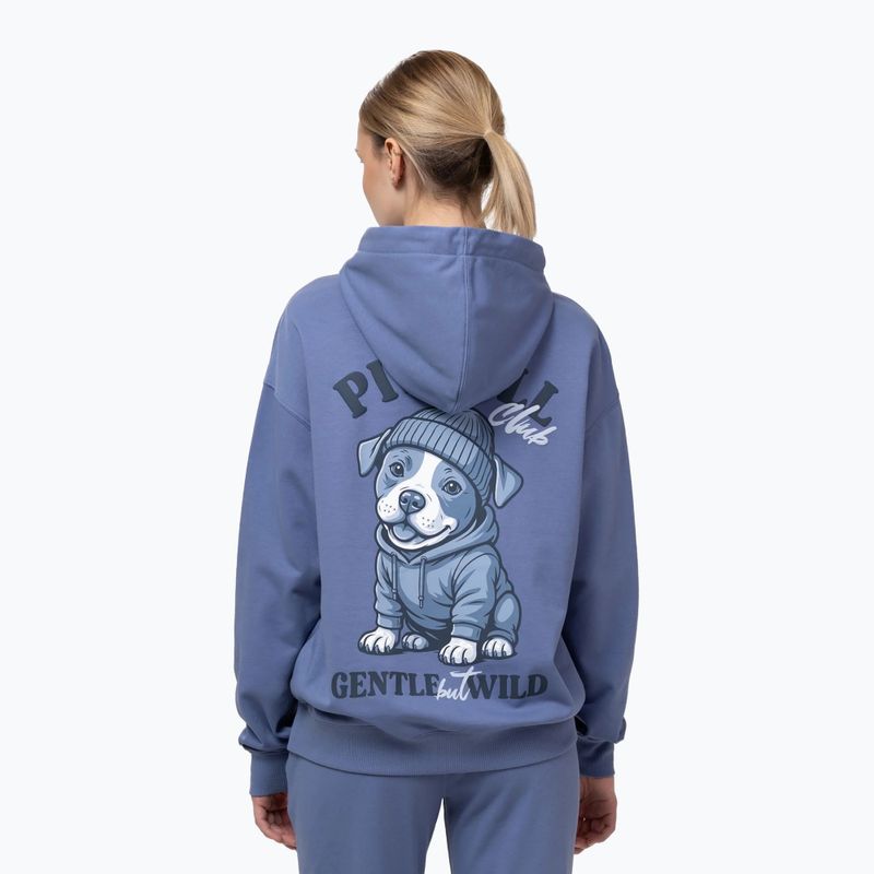Felpa donna Pitbull Gentle But Wild Sweatshirt Hooded blue jeans 3
