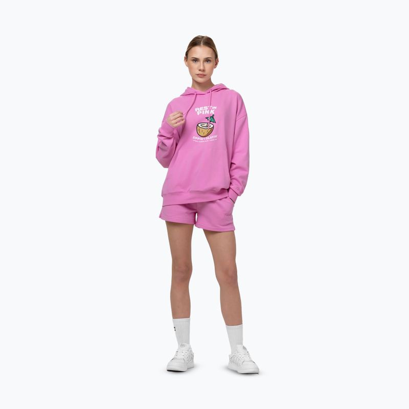 Felpa donna Pitbull Rest In Pink Hooded ice pink 2
