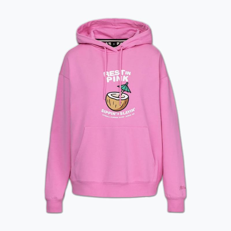 Felpa donna Pitbull Rest In Pink Hooded ice pink 4