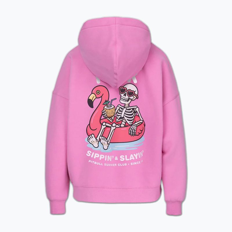 Felpa donna Pitbull Rest In Pink Hooded ice pink 5