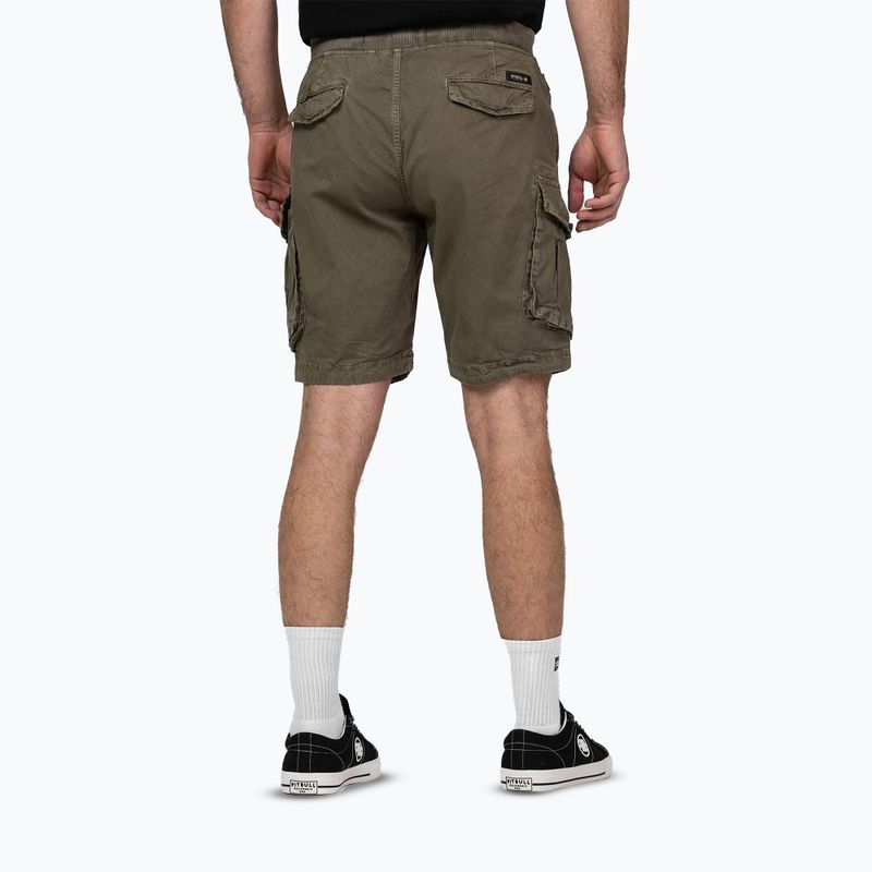 Pantaloncini da uomo Pitbull Proctor Drawstring Cargo olive 2